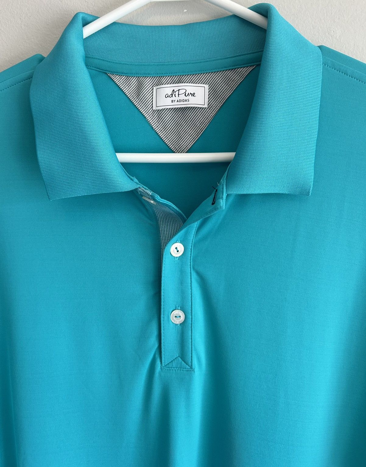 Adidas Adidas Adipure Men’s Green Blue Athletic Golf Polo Shirt Size US M / EU 48-50 / 2 - 4 Thumbnail