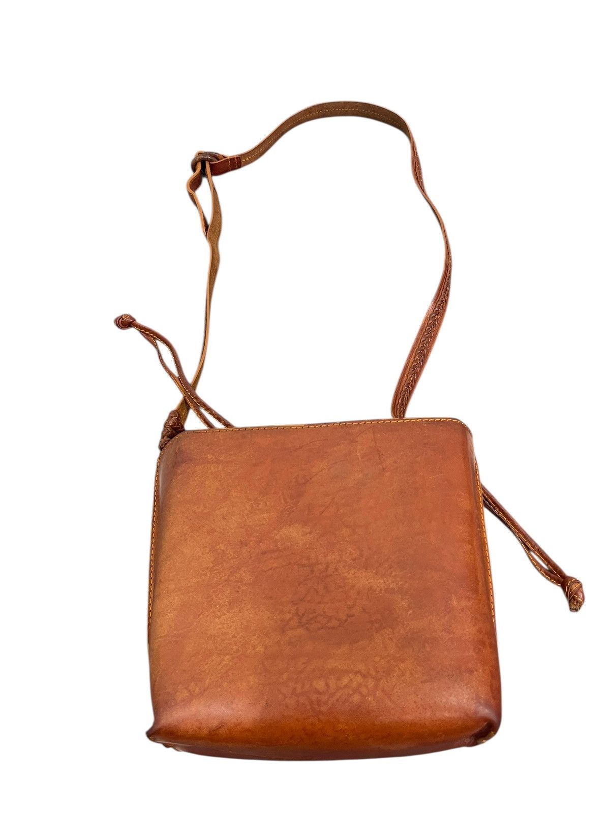 Comme des Garcons × Stussy Full Leather Beauty Patina Re Creation Cross Body Bag 2🟩0 Size ONE SIZE - 11 Thumbnail
