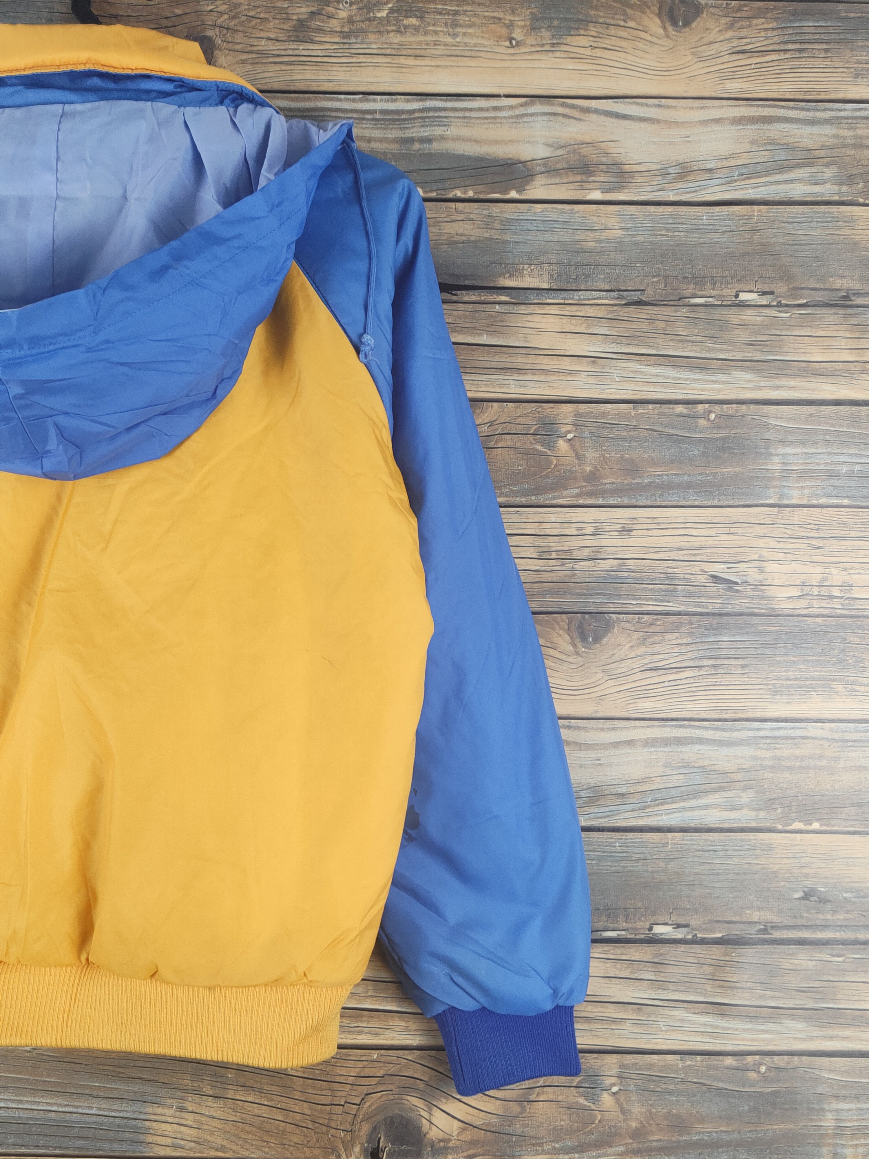 Mizuno Russell Athletic-Mizuno Yellow Blue Hoodie Sweaters #W1198 Size US M / EU 48-50 / 2 - 13 Thumbnail