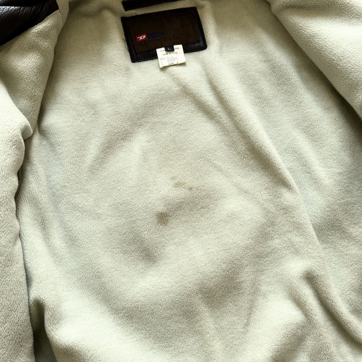Diesel Vintage 90s Diesel Double Breasted Coat Leather Y2K Jacket Size US L / EU 52-54 / 3 - 11 Thumbnail