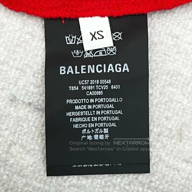 Balenciaga Balenciaga Red Wheat Logo Crew Neck Slim Fit Short Sleeve Size XS / US 0-2 / IT 36-38 - 6 Thumbnail