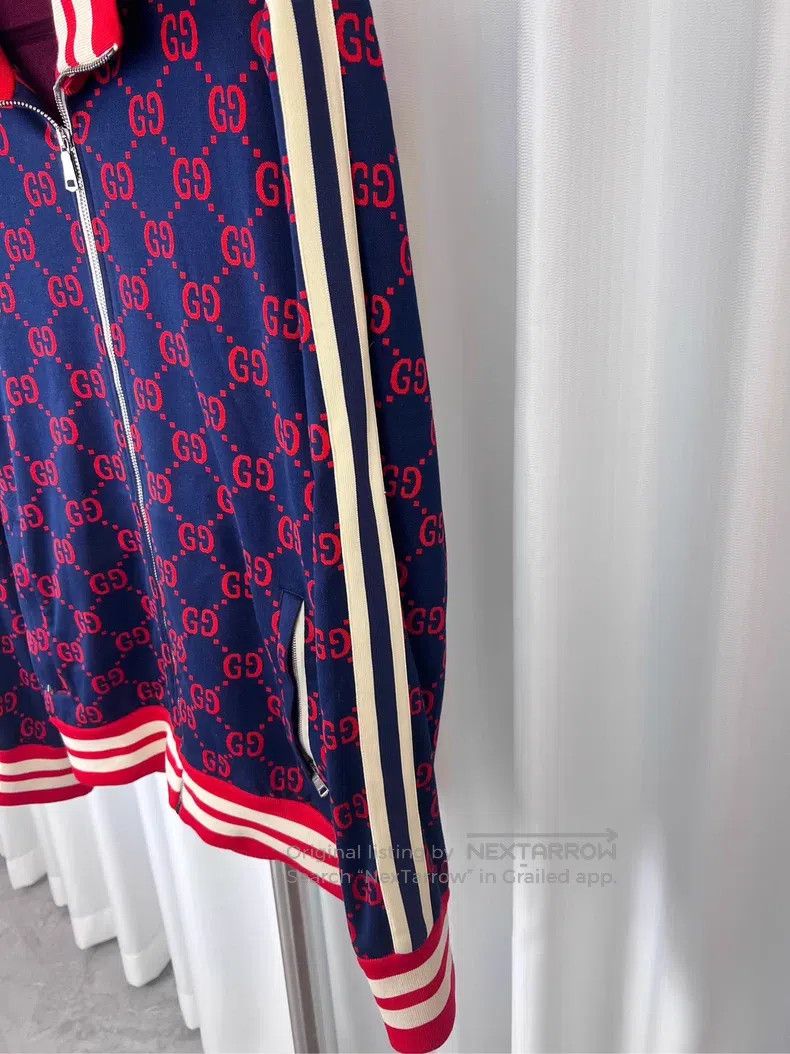 Gucci Gucci Red full print gg jacket school uniform jacket Size US XL / EU 56 / 4 - 4 Thumbnail