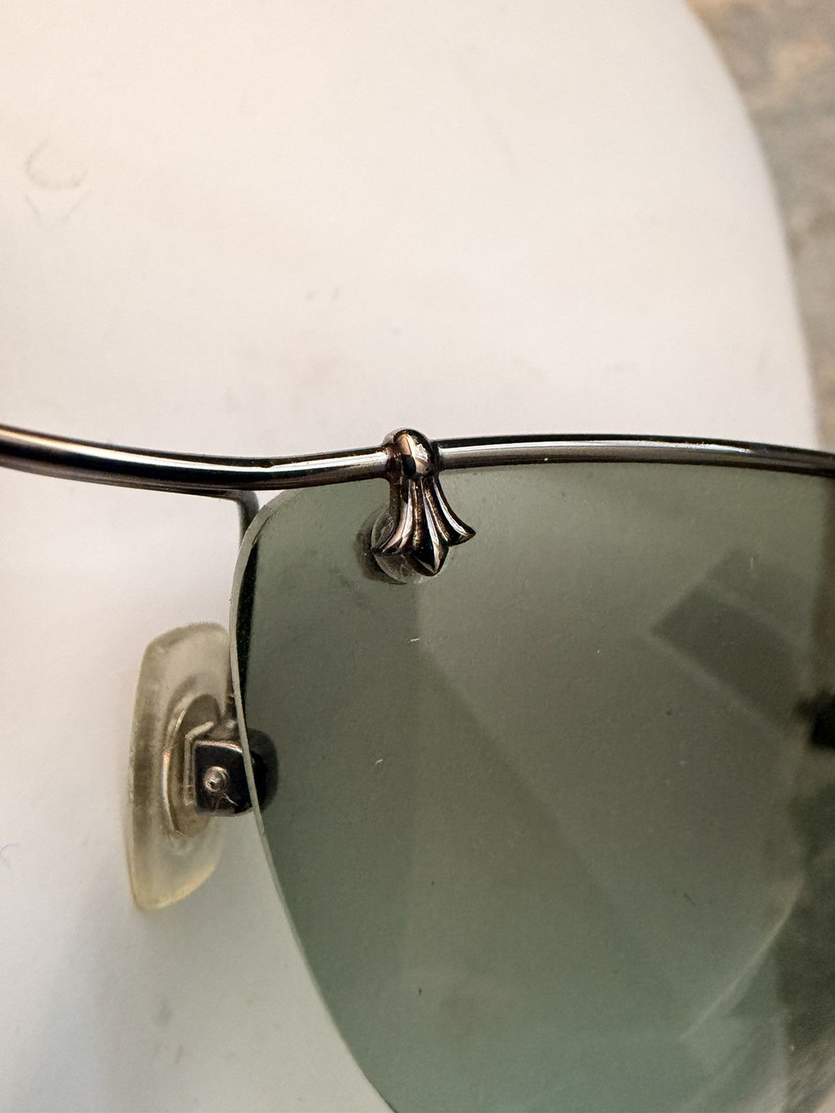 Chrome Hearts Chrome Hearts Drag Pipe I D.P.I Cross Engraved Sunglasses Size ONE SIZE - 10 Thumbnail