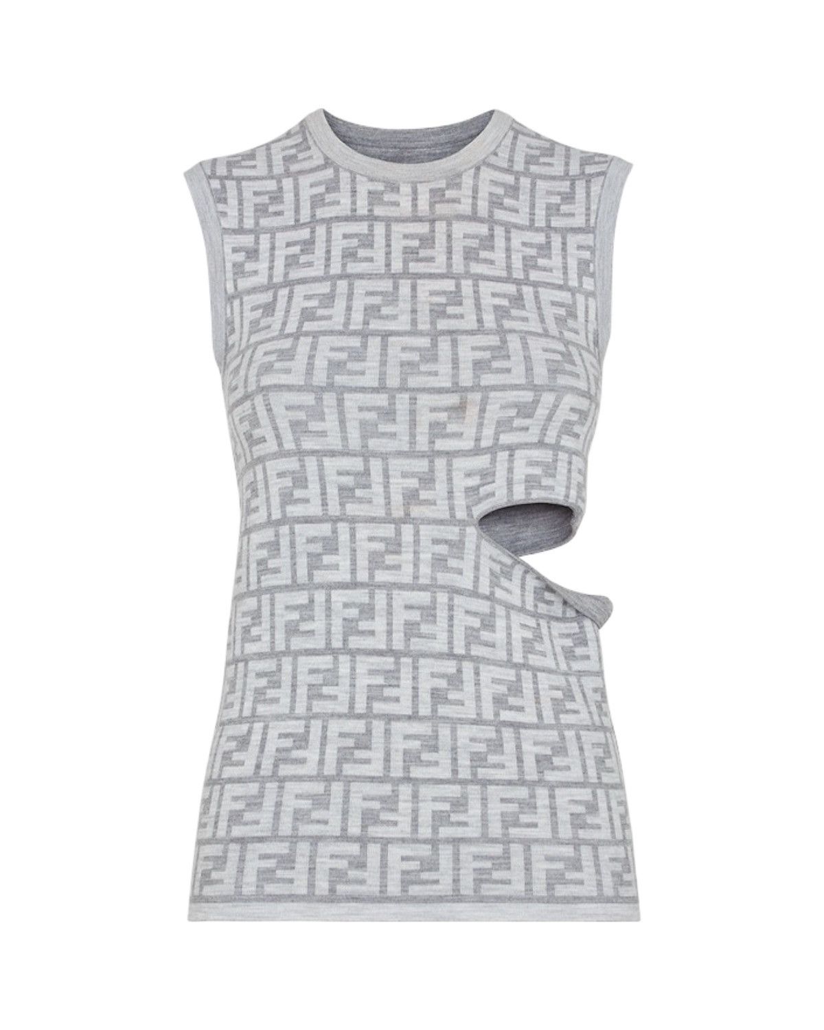 Fendi Fendi FF Monogram Cut-Out Knit Top Size S / US 4 / IT 40 - 3 Thumbnail