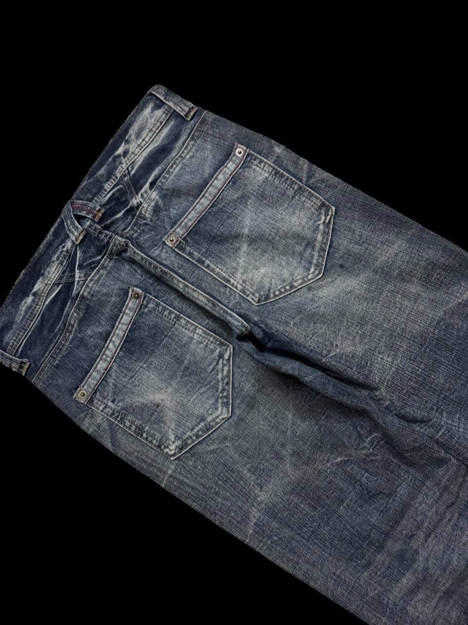 Other INSANE 90s Style Japanese Smoke Mudwash Clawmark Dark Jeans Size US 30 / EU 46 - 17 Thumbnail