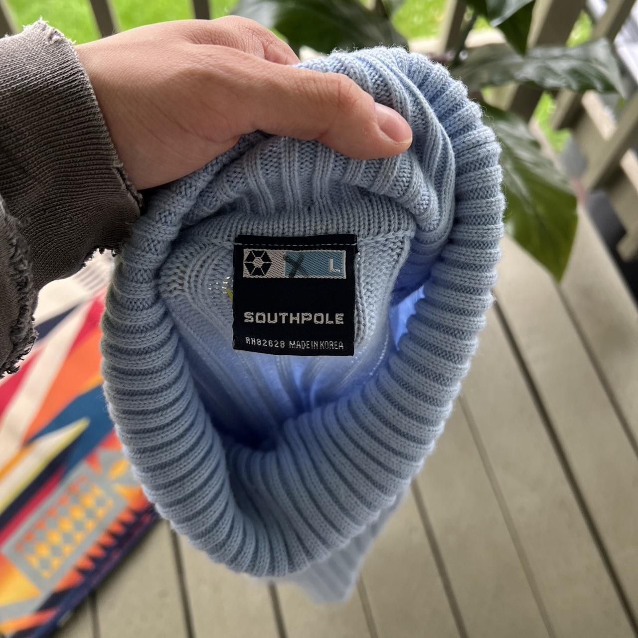Southpole × Vintage Vtg 90s Southpole Mens Large Spell Out Striped Knit Pullover Size US L / EU 52-54 / 3 - 4 Thumbnail