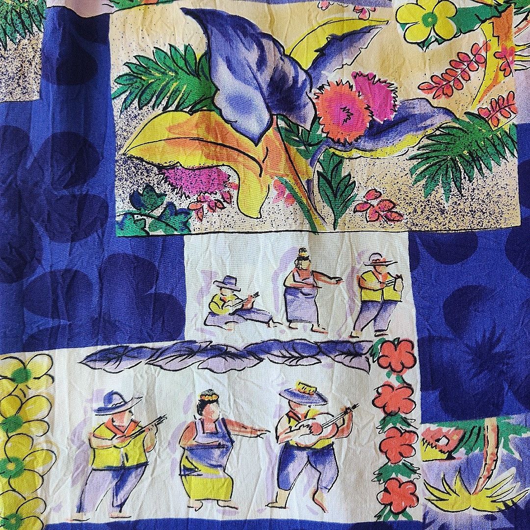 Vintage Jams World tropical Hawaiian side tie wrap skirt sz M Size 27" / US 4 / IT 40 - 7 Thumbnail