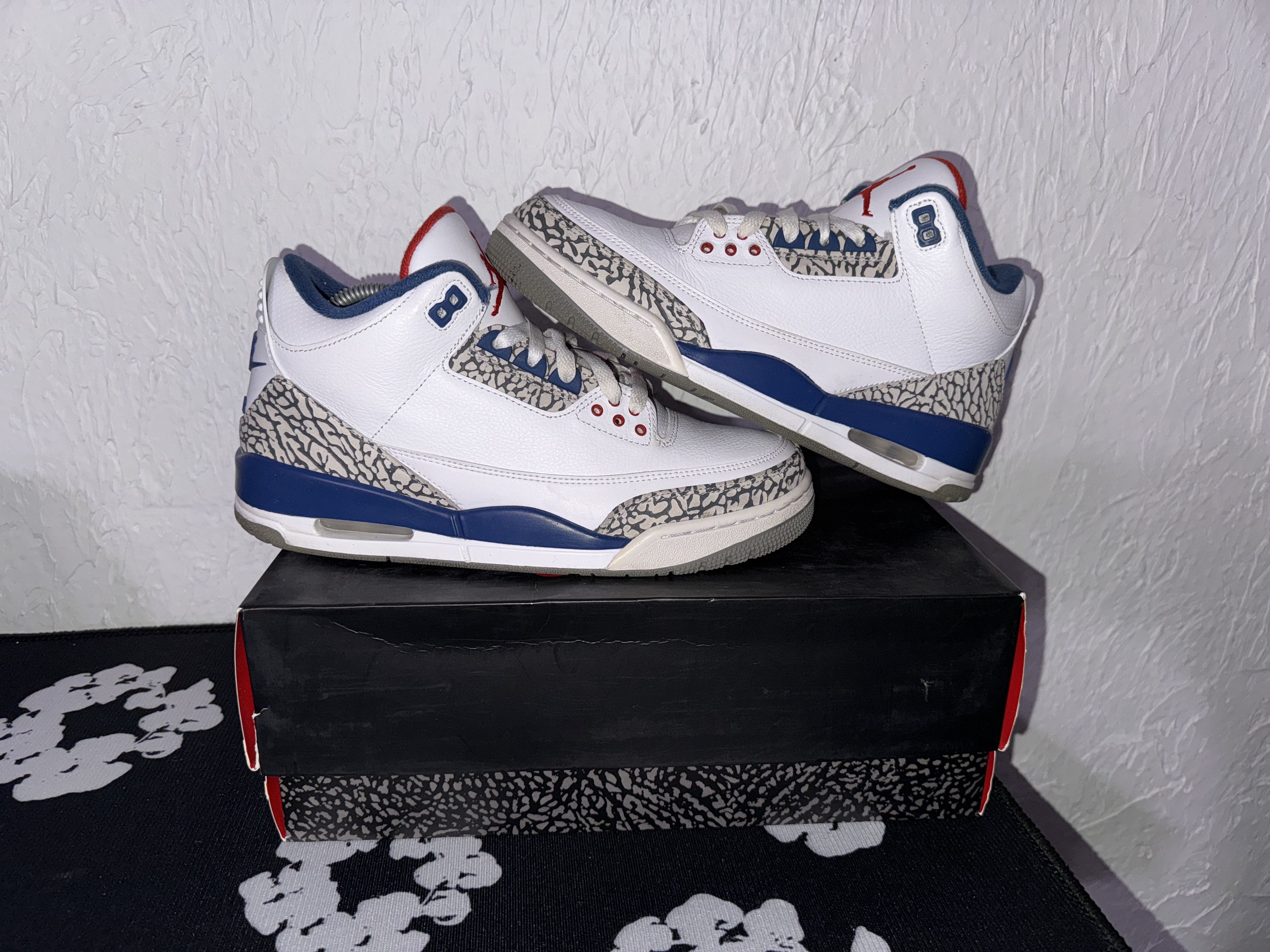Jordan Brand × Nike US Size 9 - Nike Air Jordan 3 Retro OG Mid True Blue 2016 Size US 9 / EU 42 - 3 Thumbnail
