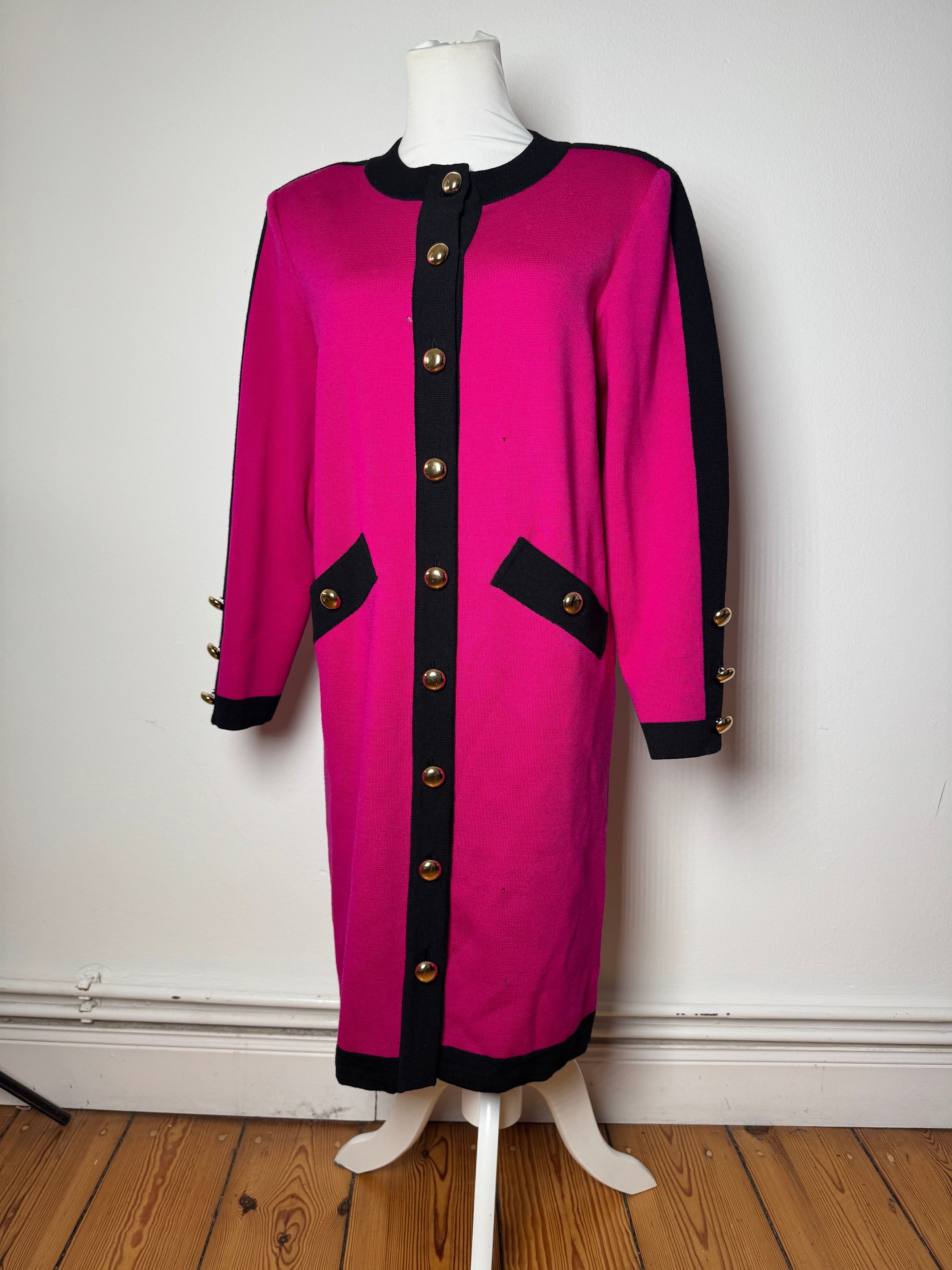 Other Vintage Yves Saint Laurent Dress Purple Black M Size M / US 6-8 / IT 42-44 - 1 Thumbnail