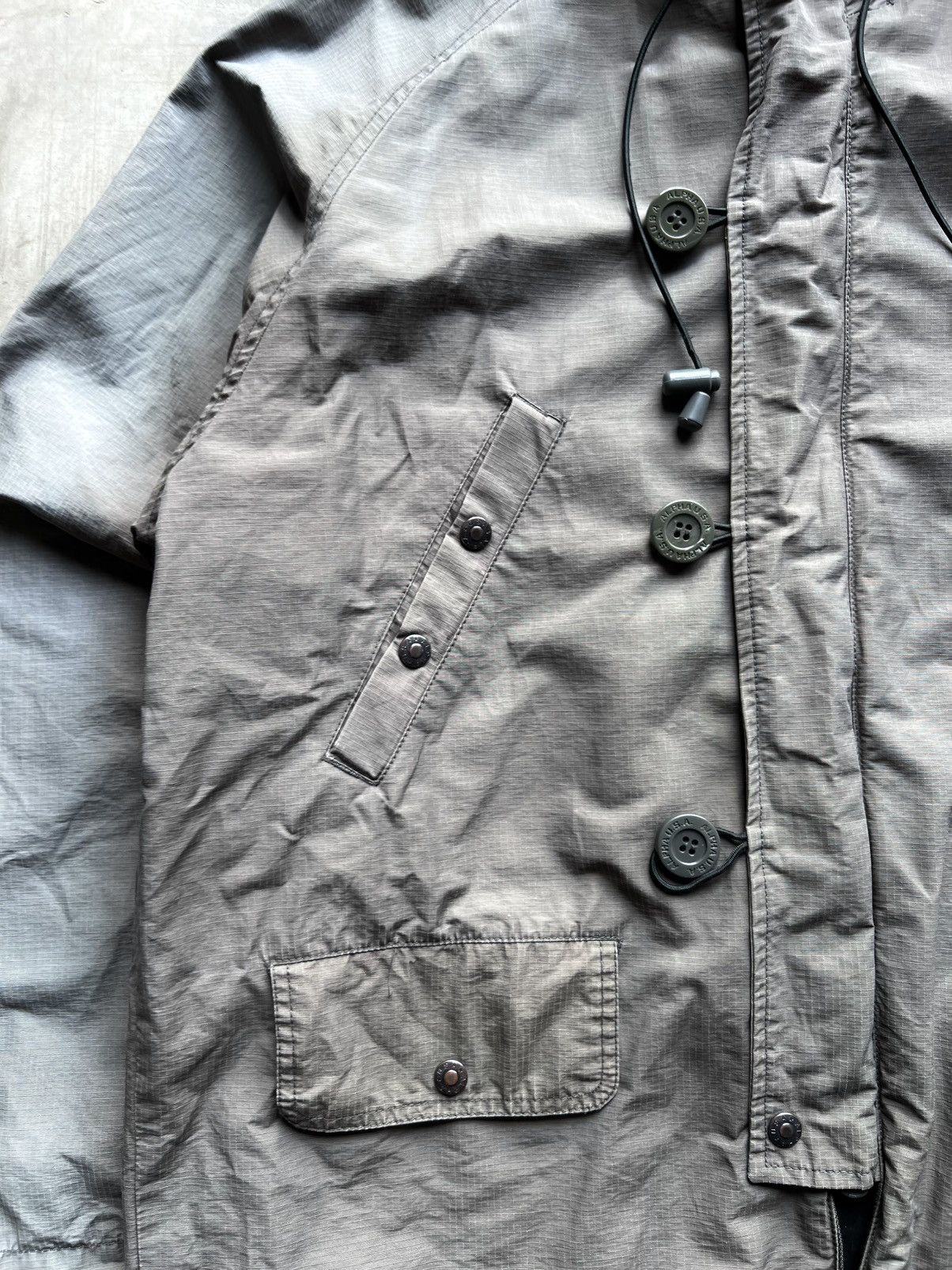 Alpha Industries Vintage Faded Alpha Industries Military Parka Jacket Size US L / EU 52-54 / 3 - 7 Thumbnail