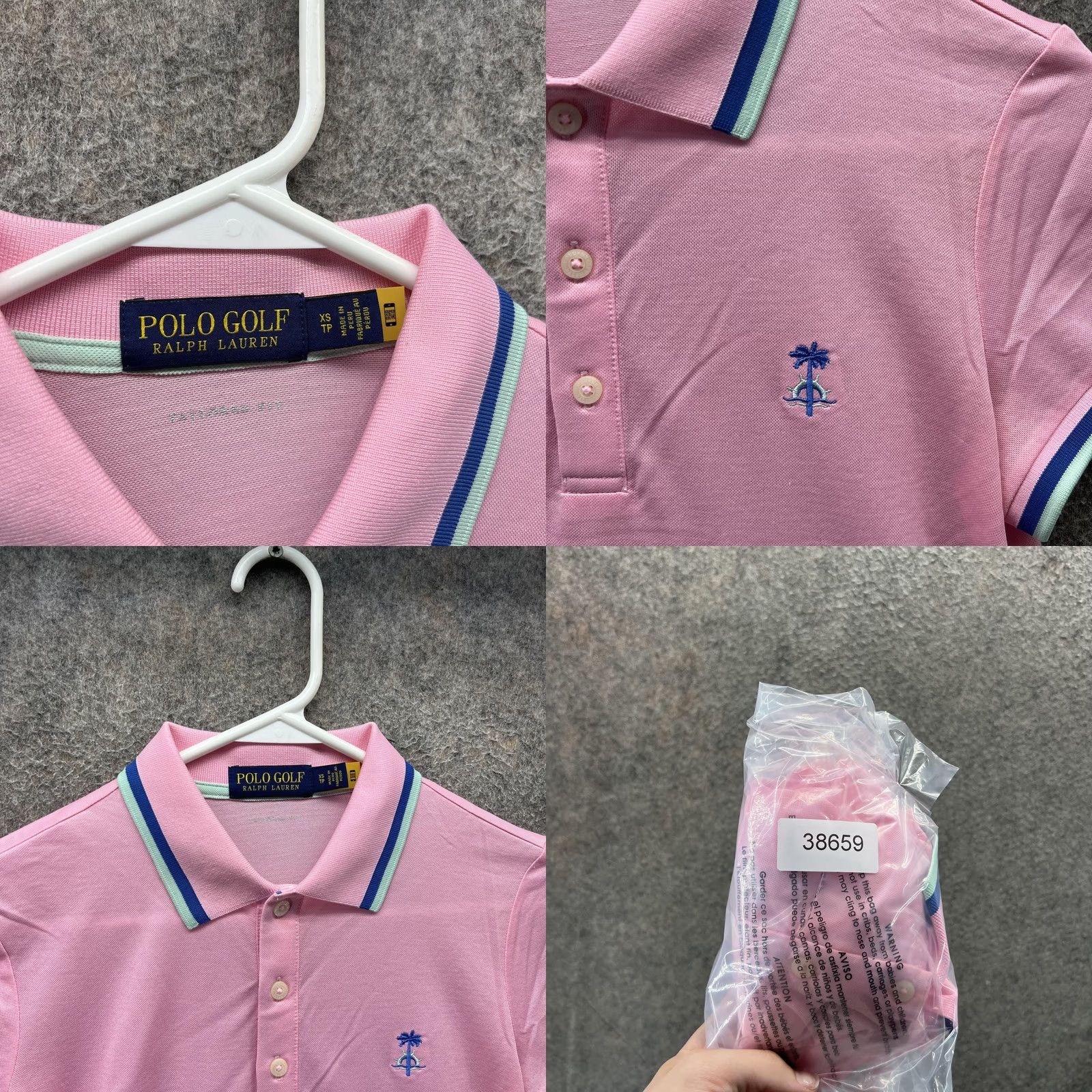 Polo Ralph Lauren VINTAGE Polo Ralph Lauren Polo Shirt Womens XS Pink Palm Tree Golf Performance Logo Size XS / US 0-2 / IT 36-38 - 8 Thumbnail