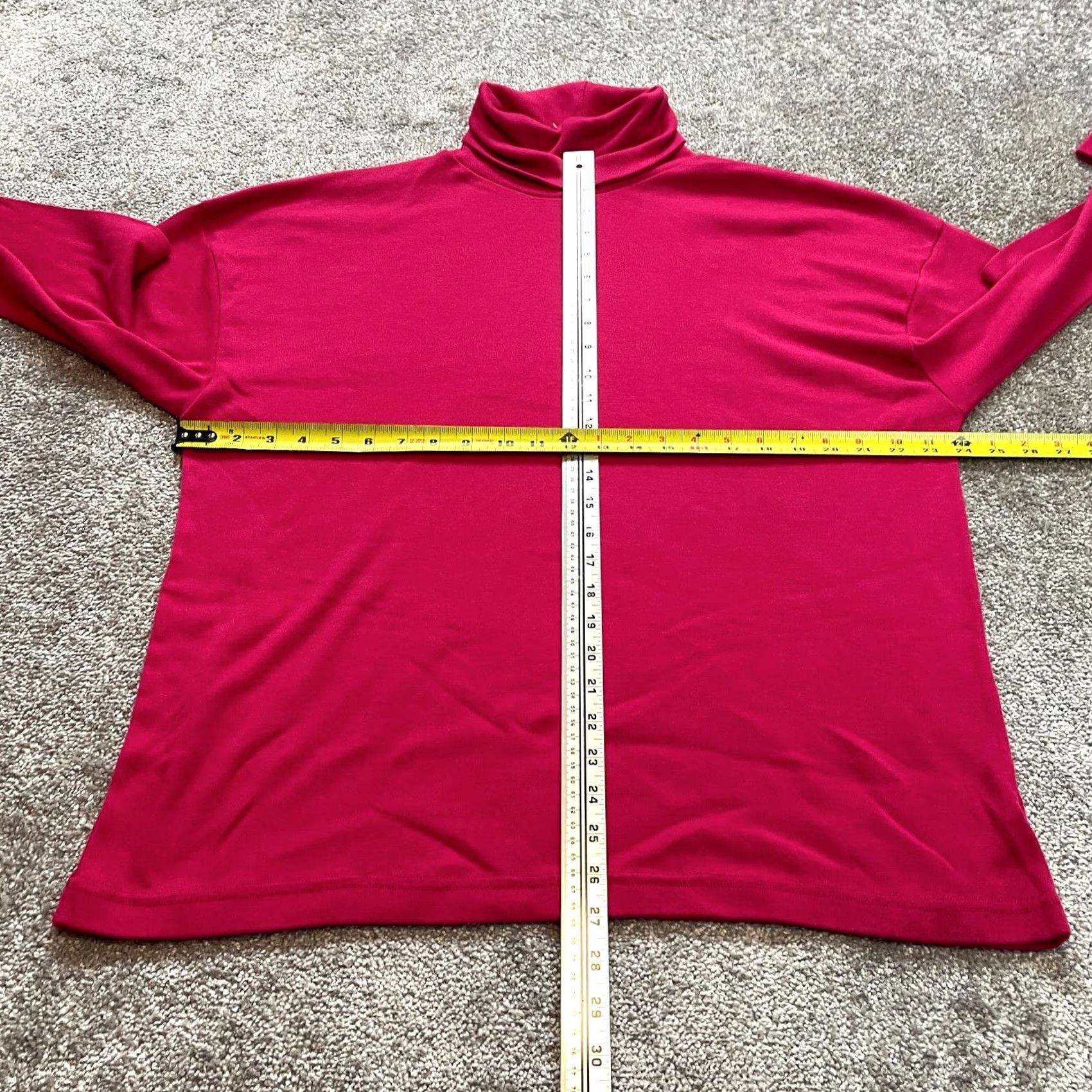 Pinko Venezia Shirt Womens 2X Pink Turtleneck Long Sleeve Vintage Soft Ladies Top Size XXL / US 16-18 / IT 52-54 - 2 Thumbnail