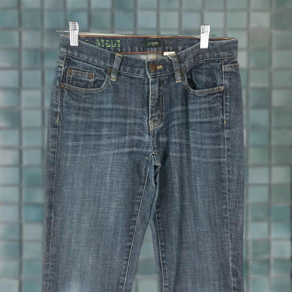 J.Crew J.Crew Womens Jeans Bootcut Blue Denim 28S 30x31 Low Rise Comfort 5-Pocket Ladies Regular Belt Loops Spring Summer Fall Winter Size 28" / US 6 / IT 42 - 1 Thumbnail