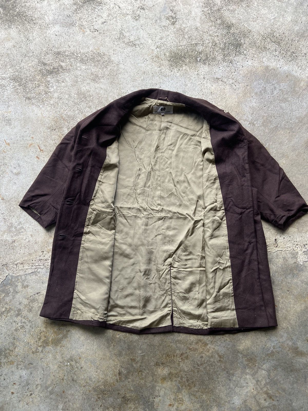Dries Van Noten Archive 90’s Dries Van Noten Oversized Short Sleeve Jacket Size US XL / EU 56 / 4 - 6 Thumbnail