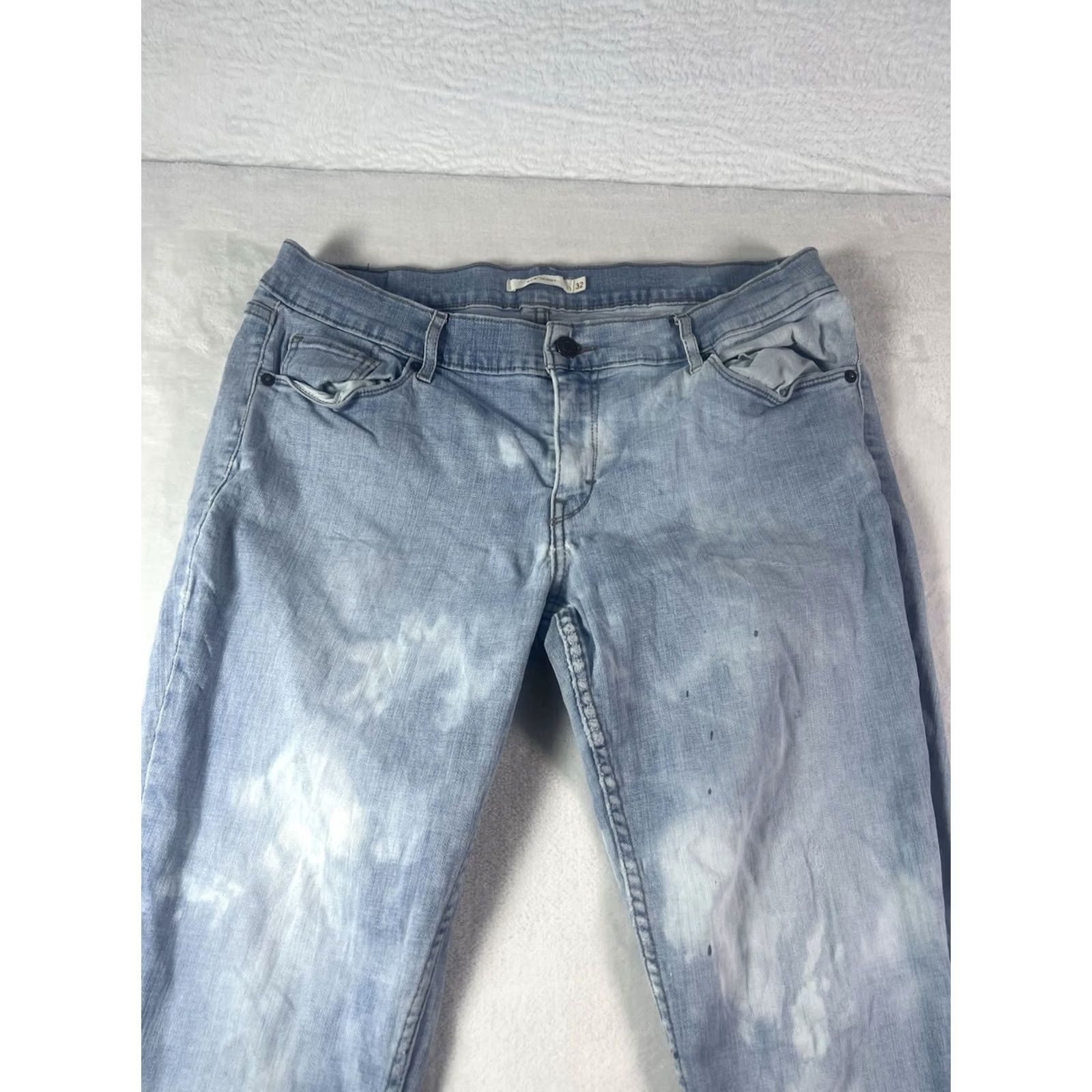 Levi's Levi’s Women’s 524 Skinny Jeans Light Denim Size 32x32 Blue Denim Cotton Blend Jeans Size 24" / US 00 / IT 34 - 2 Thumbnail
