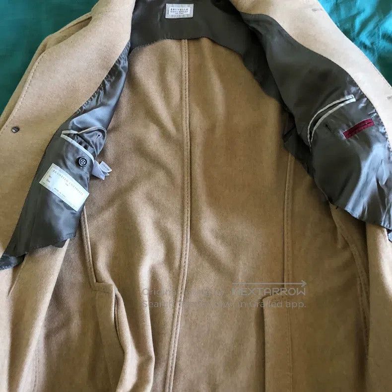 Brunello Cucinelli Brunello Cucinelli Elephant Grey Suede and Cashmere Patchw Size L / US 10 / IT 46 - 6 Thumbnail