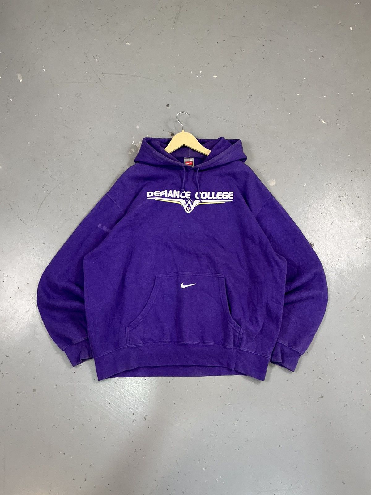 Vintage Nike patch SpellOut baggy fit hoodie