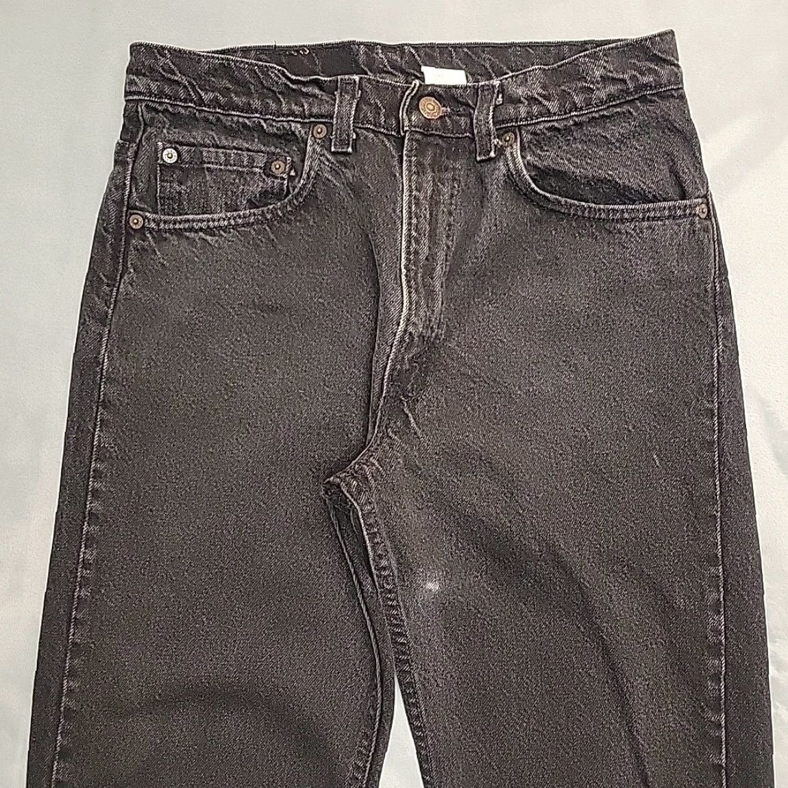 Levi's VINTAGE Levi's Jeans 505 Mens 33x32 Black Straight Leg Made in USA 90s Retro Jeans Size US 33 - 3 Thumbnail