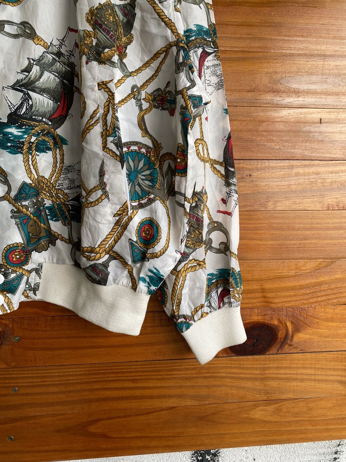 Japanese Brand Gleeman Nautical Print Vintage Chain & Ship Pattern Jacket Size US L / EU 52-54 / 3 - 8 Thumbnail