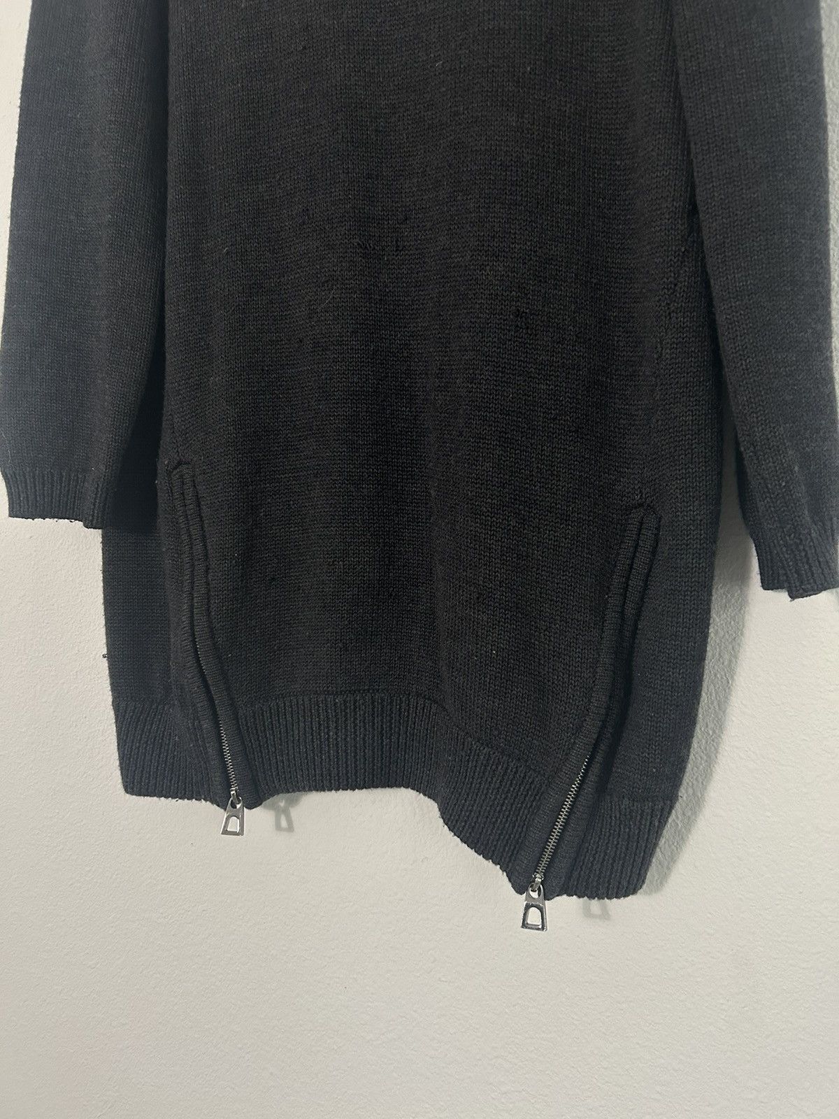 Barbara Bui Double zip Elongated knit sweater Size M / US 6-8 / IT 42-44 - 4 Thumbnail