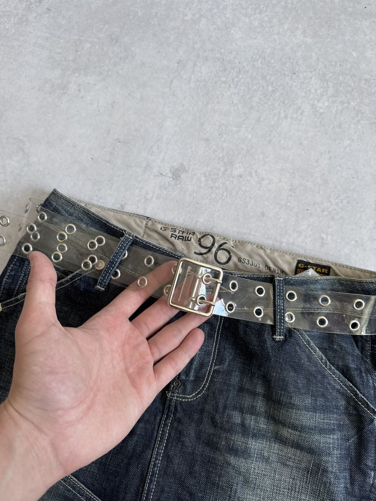 KMRii KMRii Style Clear Y2K Japan Style Metal Glamour Unisex Belt Size ONE SIZE - 3 Thumbnail