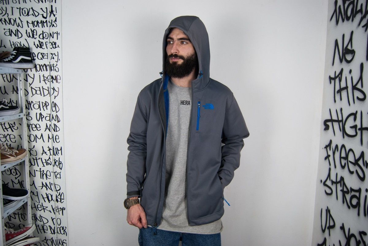 The North Face The North Face Hooded Softshell Fleece Thermo Jacket Shell Size US L / EU 52-54 / 3 - 2 Thumbnail