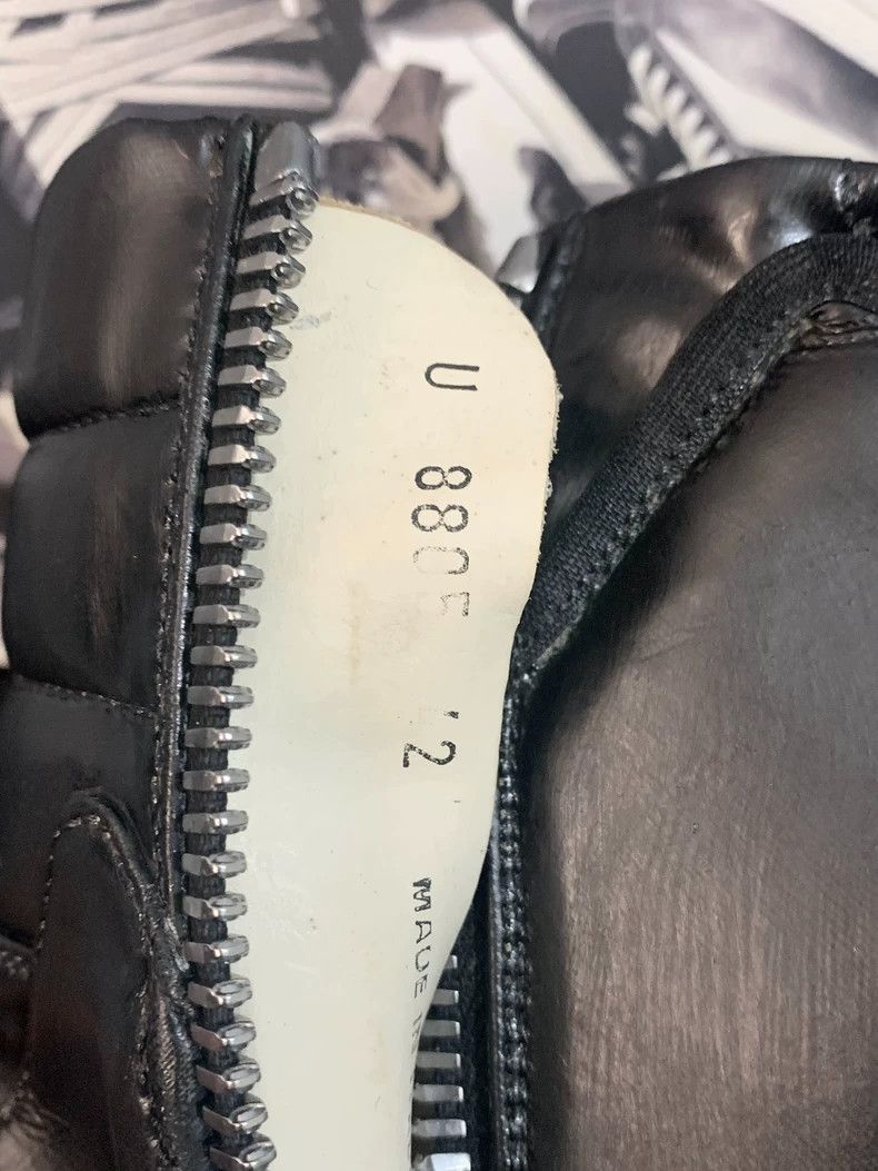 Rick Owens rick owens 17 FW leather face show black face white bottom Size US 9 / EU 42 - 9 Thumbnail