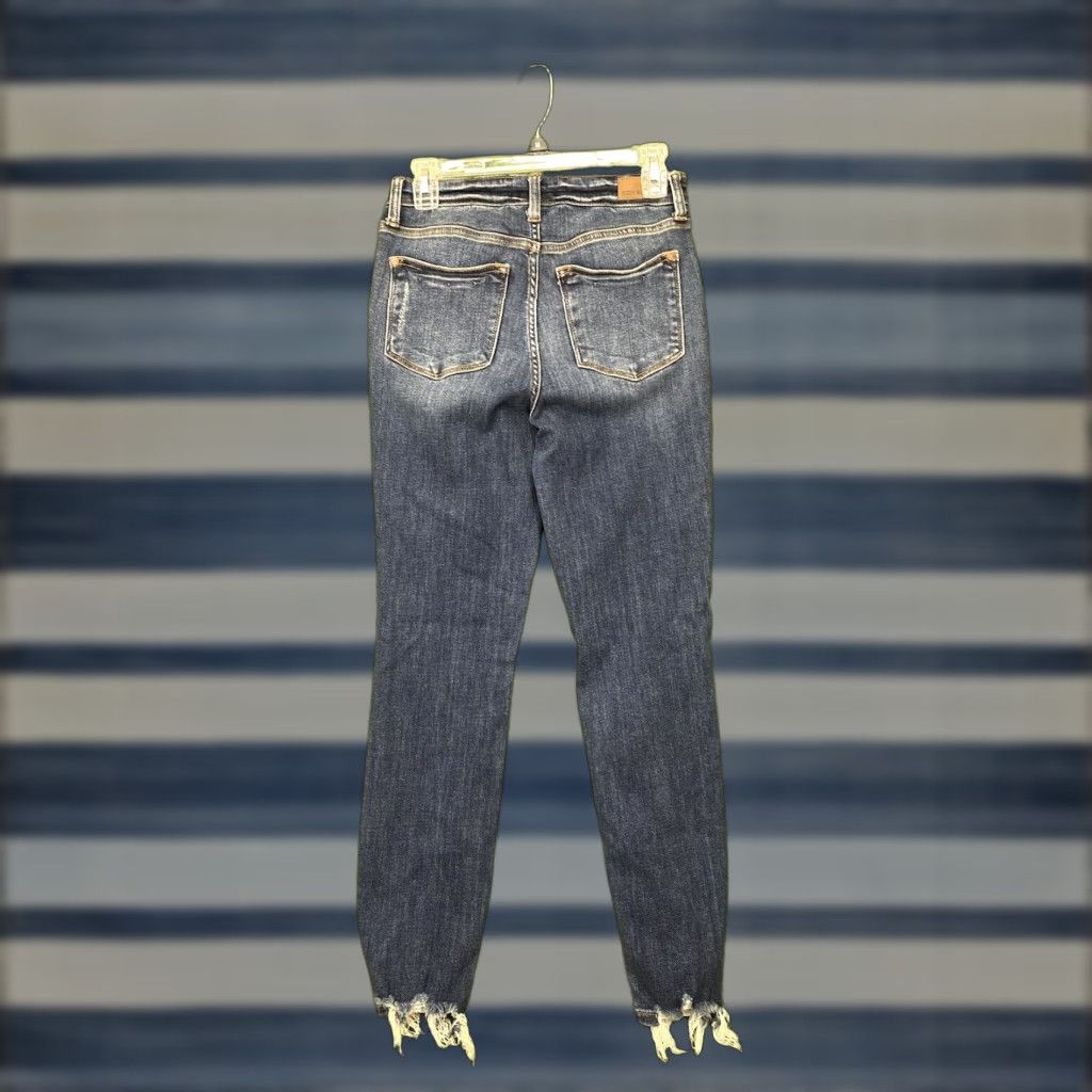 Vintage Judy Blue Jeans Women's Mid Rise Relaxed Fit Skinny Dark Wash Denim 27x27 Size 26" / US 2 / IT 38 - 1 Thumbnail
