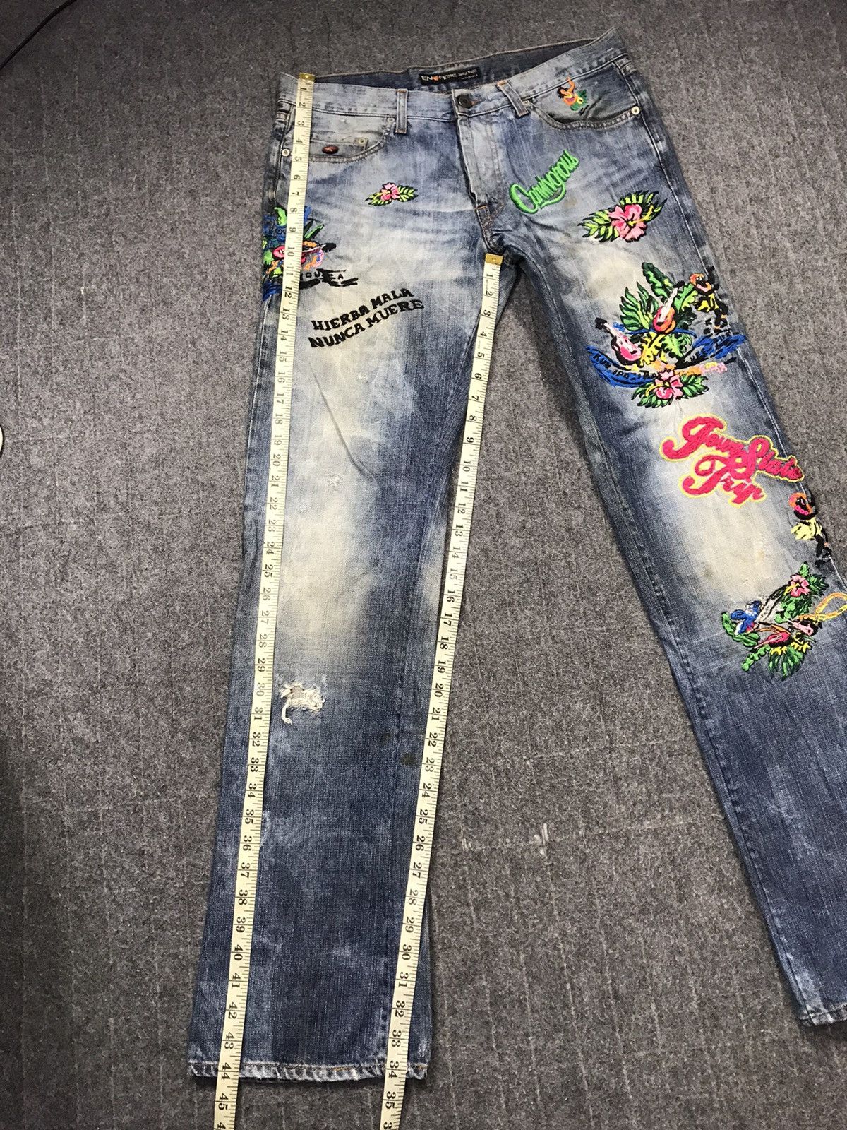 Energie Energie Straight Morris Embroidery Floral Straight Cut Size US 34 / EU 50 - 9 Thumbnail