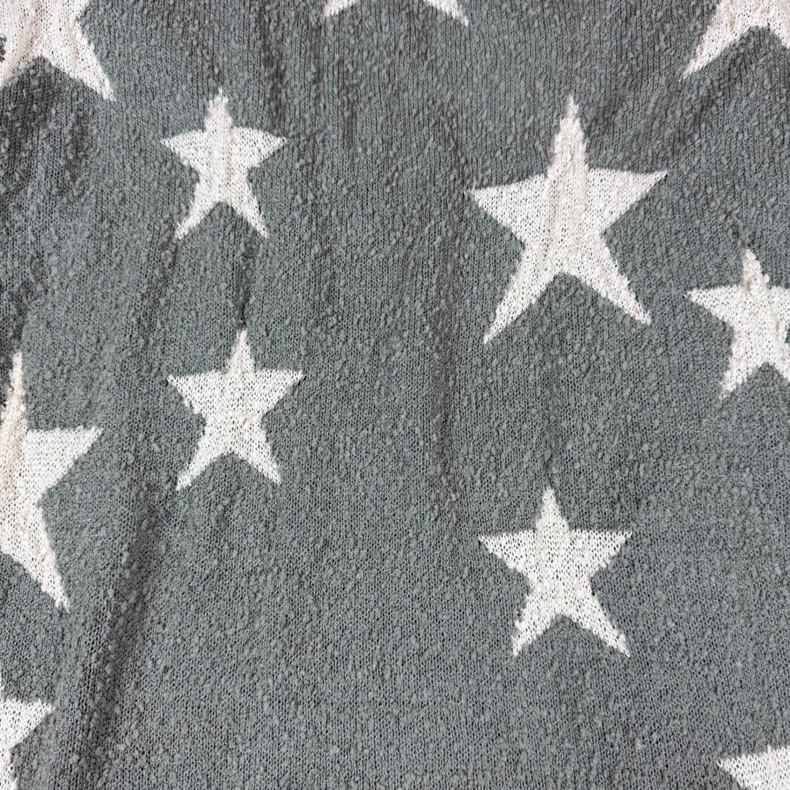 Other Altar'd State Women Grey Star Popcorn Knit Cardigan XS Size XS / US 0-2 / IT 36-38 - 5 Thumbnail