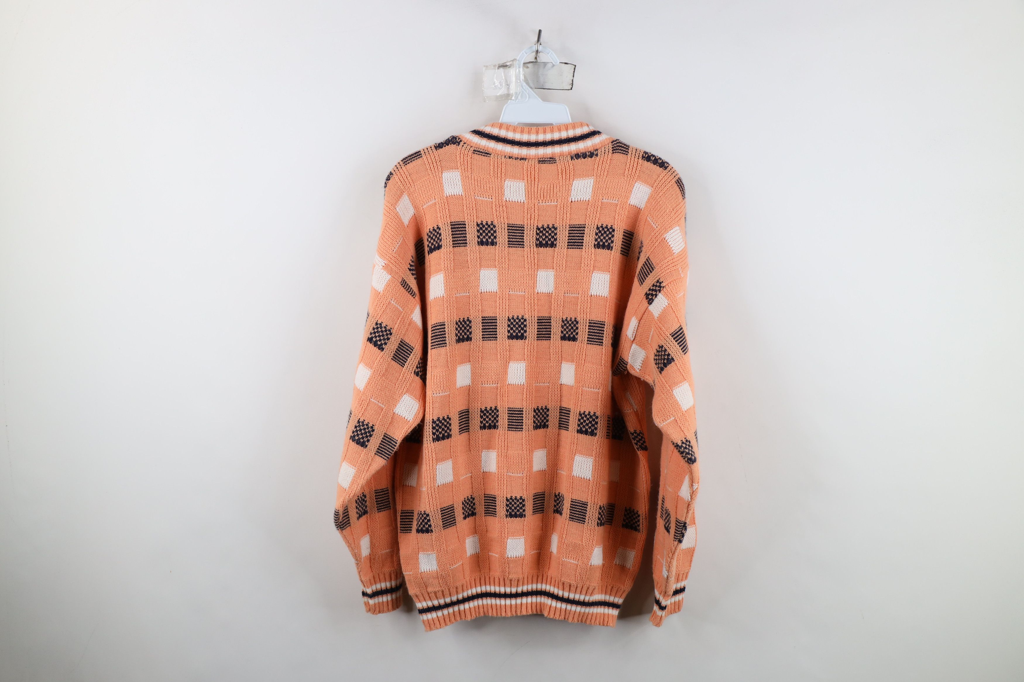 Vintage Vintage 90s Streetwear Ribbed Knit Crewneck Sweater USA Size L / US 10 / IT 46 - 7 Thumbnail