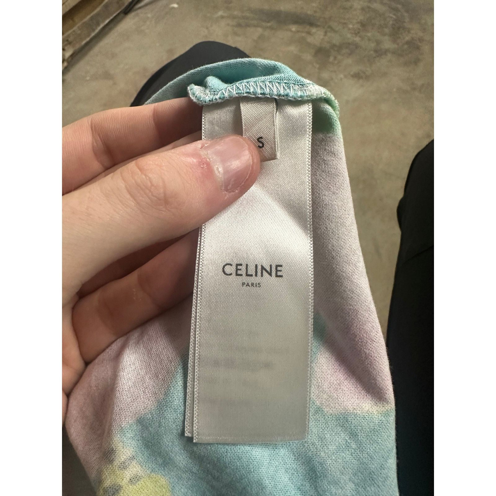 Celine Celine Tropical Tee Blue Multi Used Small Size US S / EU 44-46 / 1 - 2 Thumbnail