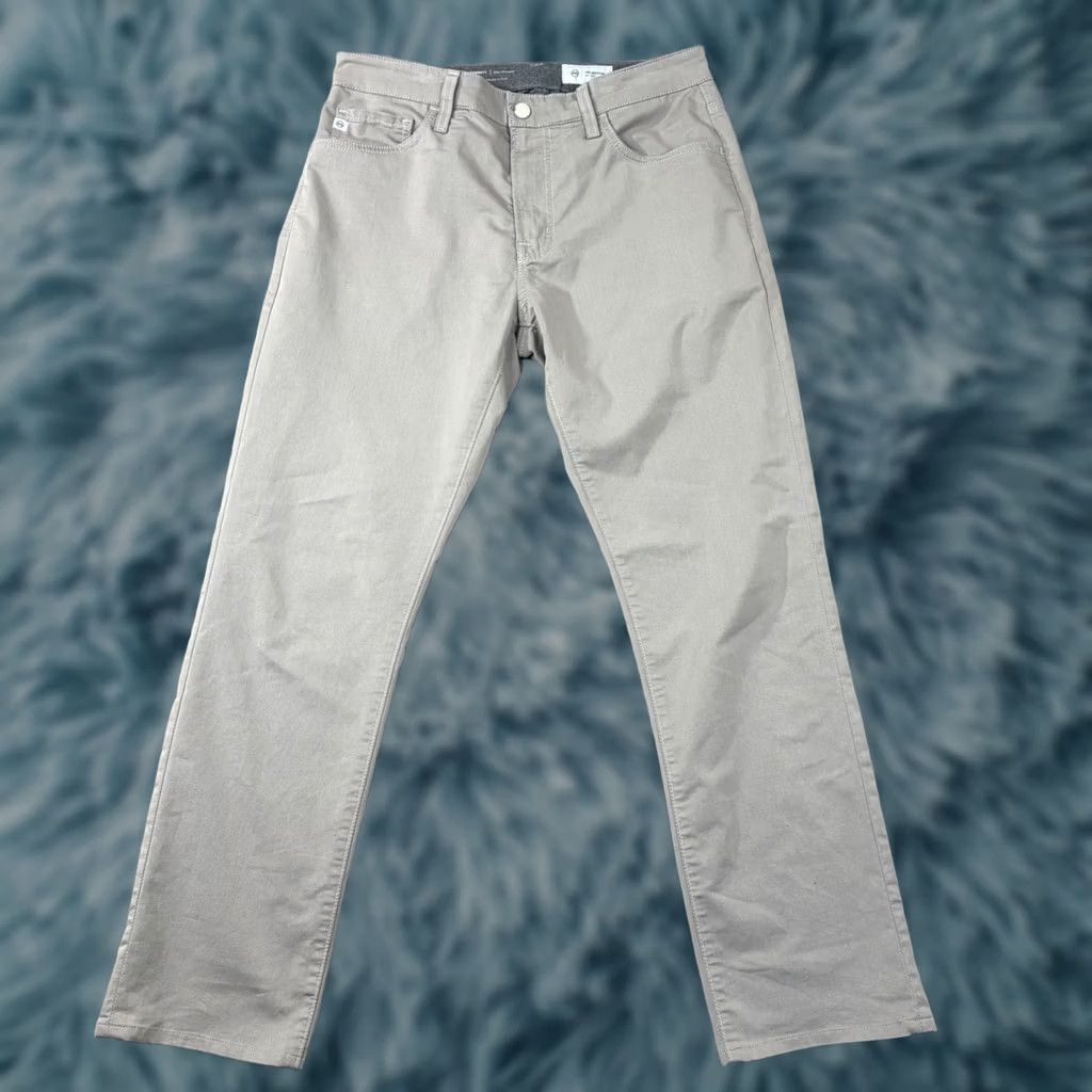 Vintage AG Adriano Goldschmied Pants Mens 32 Beige Everett Slim Straight Grey Khaki 32x32 1794CMPDYDT Size US 32 / EU 48 - 1 Thumbnail