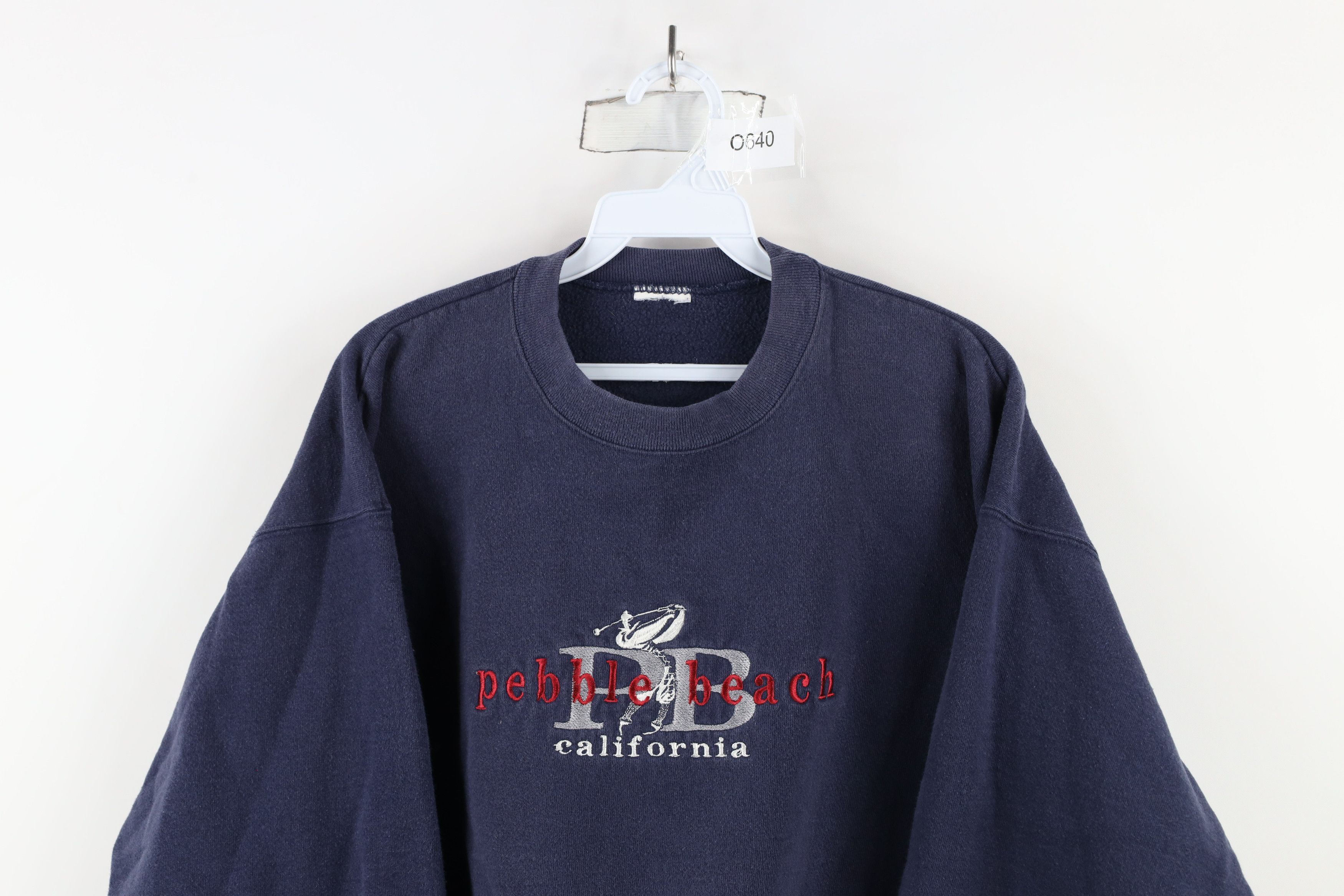 Vintage Vintage 90s Spell Pebble Beach California Golf Sweatshirt Size US L / EU 52-54 / 3 - 2 Thumbnail
