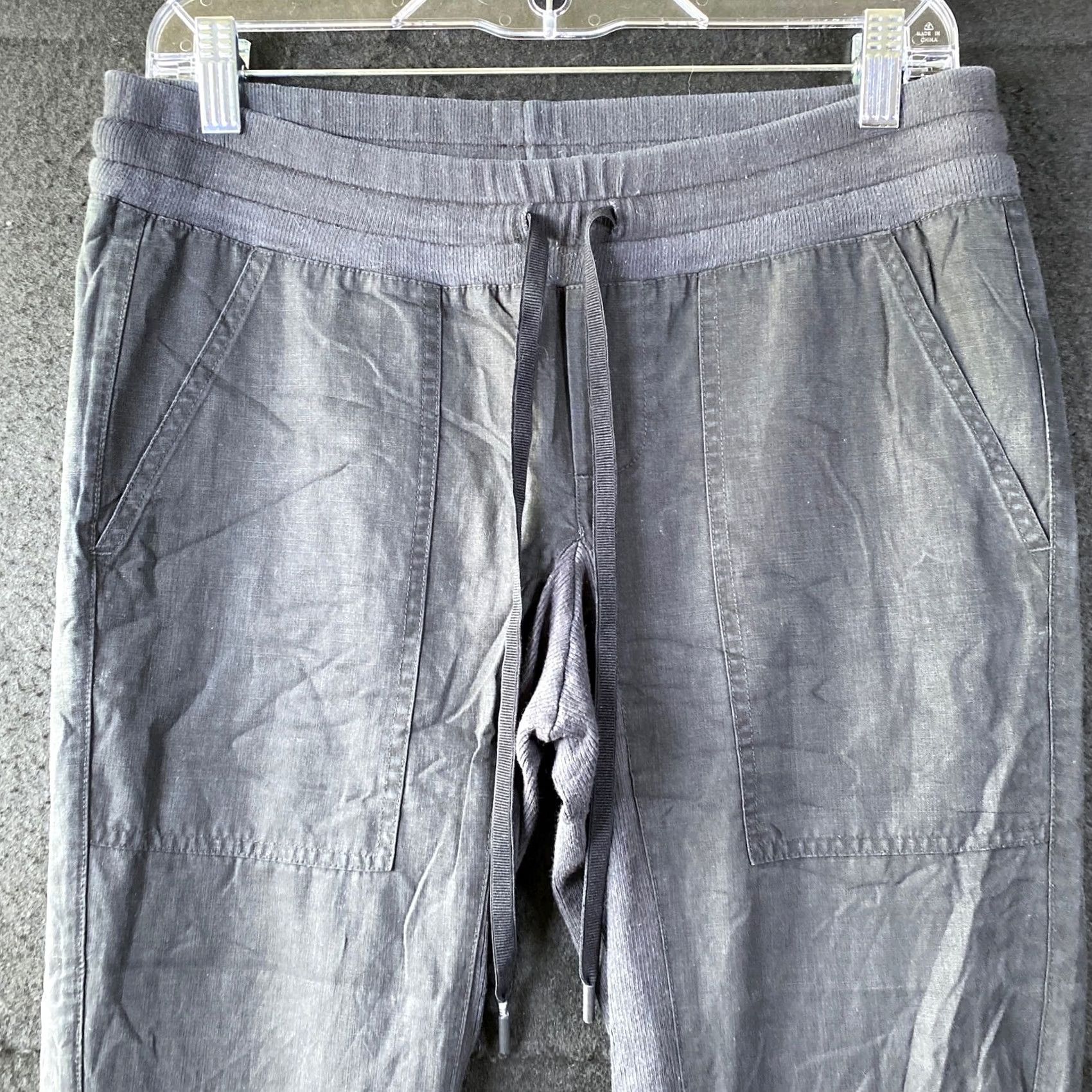 Vintage Cabi Jogger Pants Gray Drawstring Pockets Twill Cotton Blend XS Regular Size 24" / US 00 / IT 34 - 2 Thumbnail