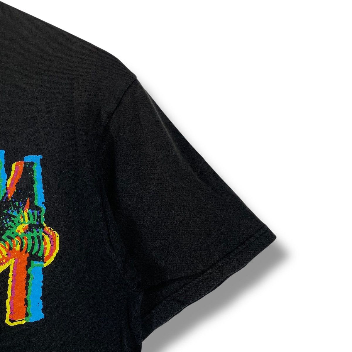 Stussy × Vintage Vintage 00's STUSSY Skull Logo Psychedelic Graphic Tee Shirt Size US S / EU 44-46 / 1 - 4 Thumbnail