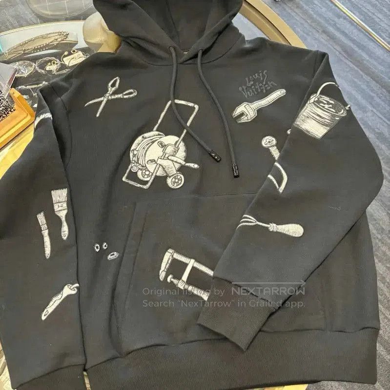 Louis Vuitton Louis Vuitton Black Cotton Long Sleeve Hoodie . Size US S / EU 44-46 / 1 - 3 Thumbnail