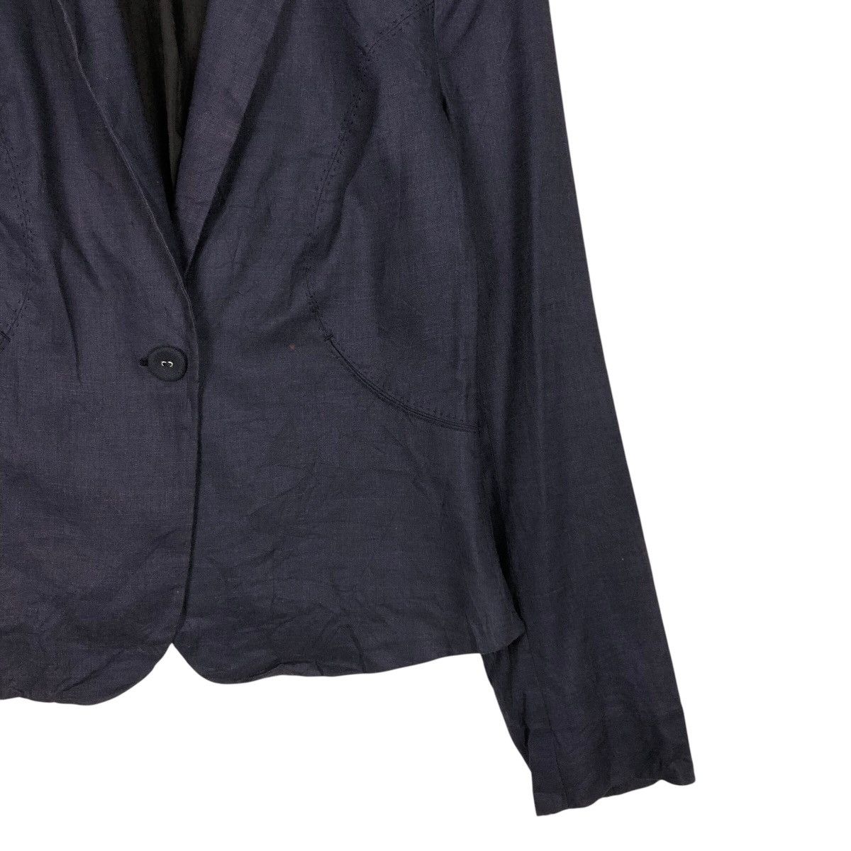 Japanese Brand 📌Vintage Cropped Biker Jacket Joseph Issey Miyake Size US M / EU 48-50 / 2 - 6 Thumbnail