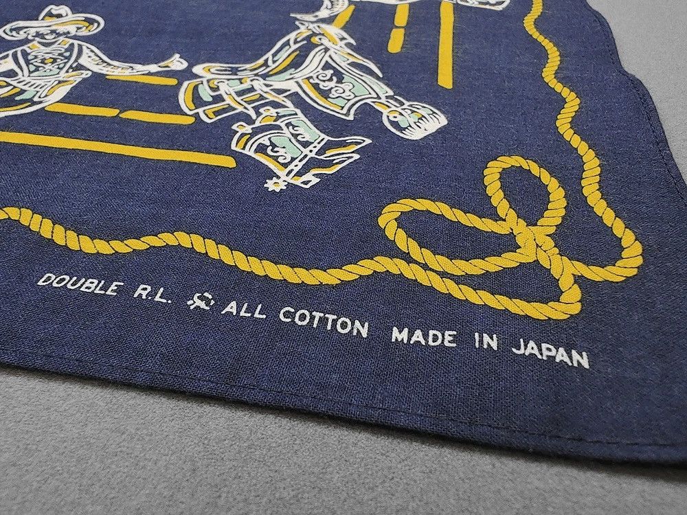 RRL Ralph Lauren RRL INDIGO Bandana COTTON Scarf handkerchief Size ONE SIZE - 8 Thumbnail