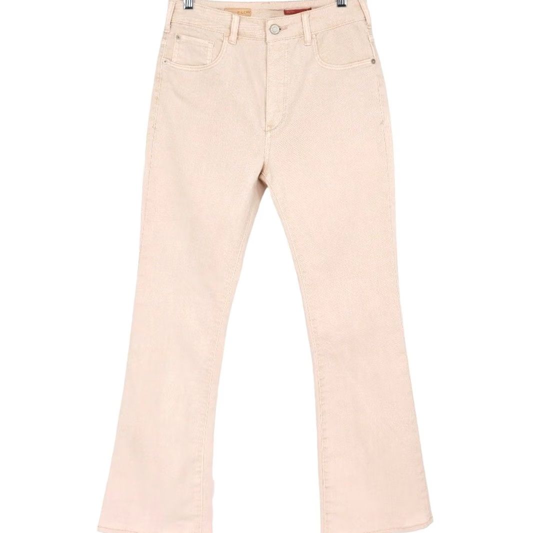 Vintage VINTAGE? (No) Pilcro The Icon Flare Jeans Pink High Rise Womens 28 Jeans Slim Flare 5-Pocket Denim Pink Blush 28 Womens Size 28" / US 6 / IT 42 - 2 Thumbnail