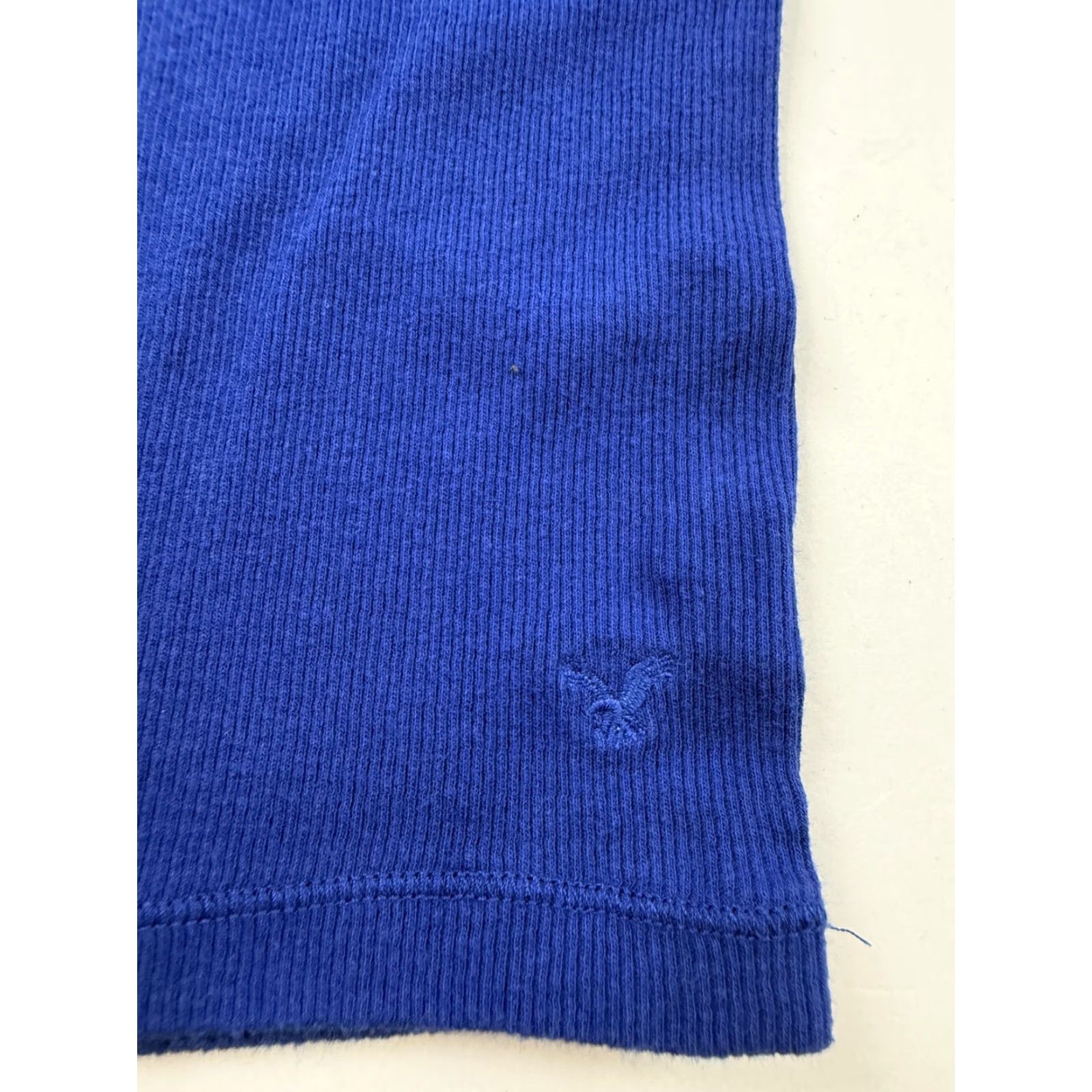 American Eagle Outfitters American Eagle Outfitters Cami Tank Top Womens Small Blue Lace Racerback Ribbed Outfitters Size S / US 4 / IT 40 - 2 Thumbnail