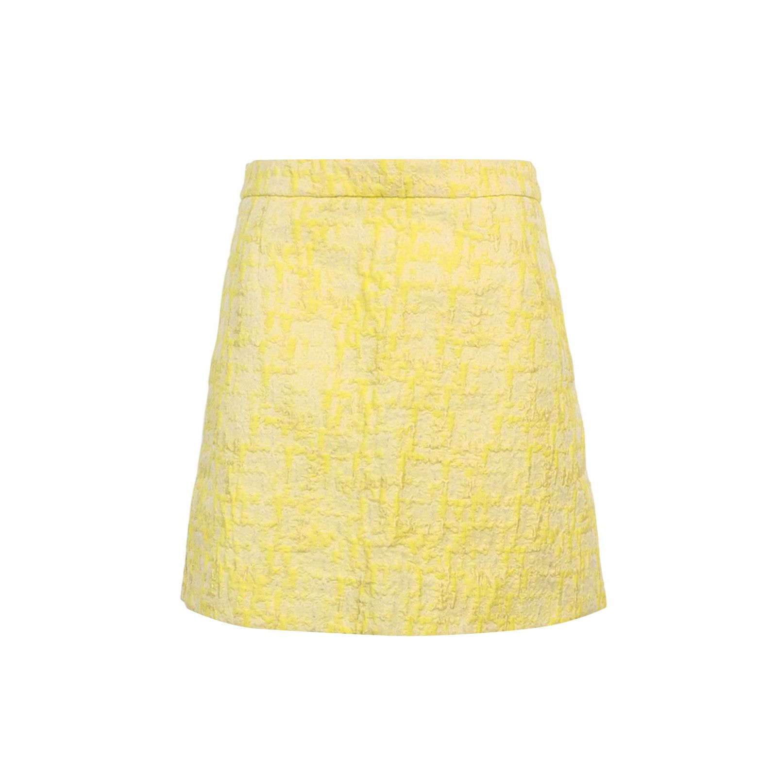 Louis Vuitton Louis Vuitton Yellow Textured Mini Skirt Size 36 Size 26" / US 2 / IT 38 - 1 Thumbnail