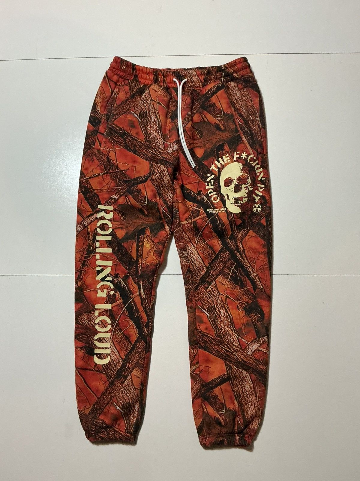 Rolling Loud Rolling Loud Open The Pit OG Skull Camo Jogger Sweatpants Size US 34 / EU 50 - 1 Thumbnail