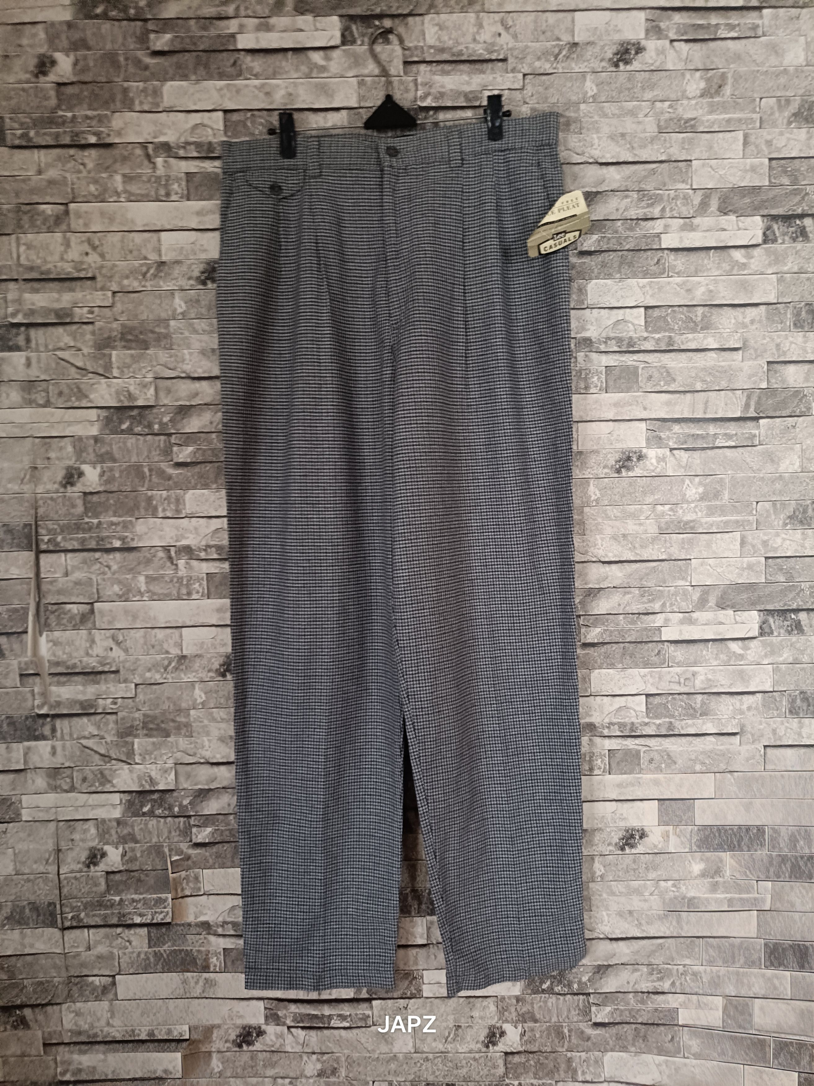 Lee Nos vintage lee casuals houndstooth relaxed pants Size US 32 / EU 48 - 2 Thumbnail