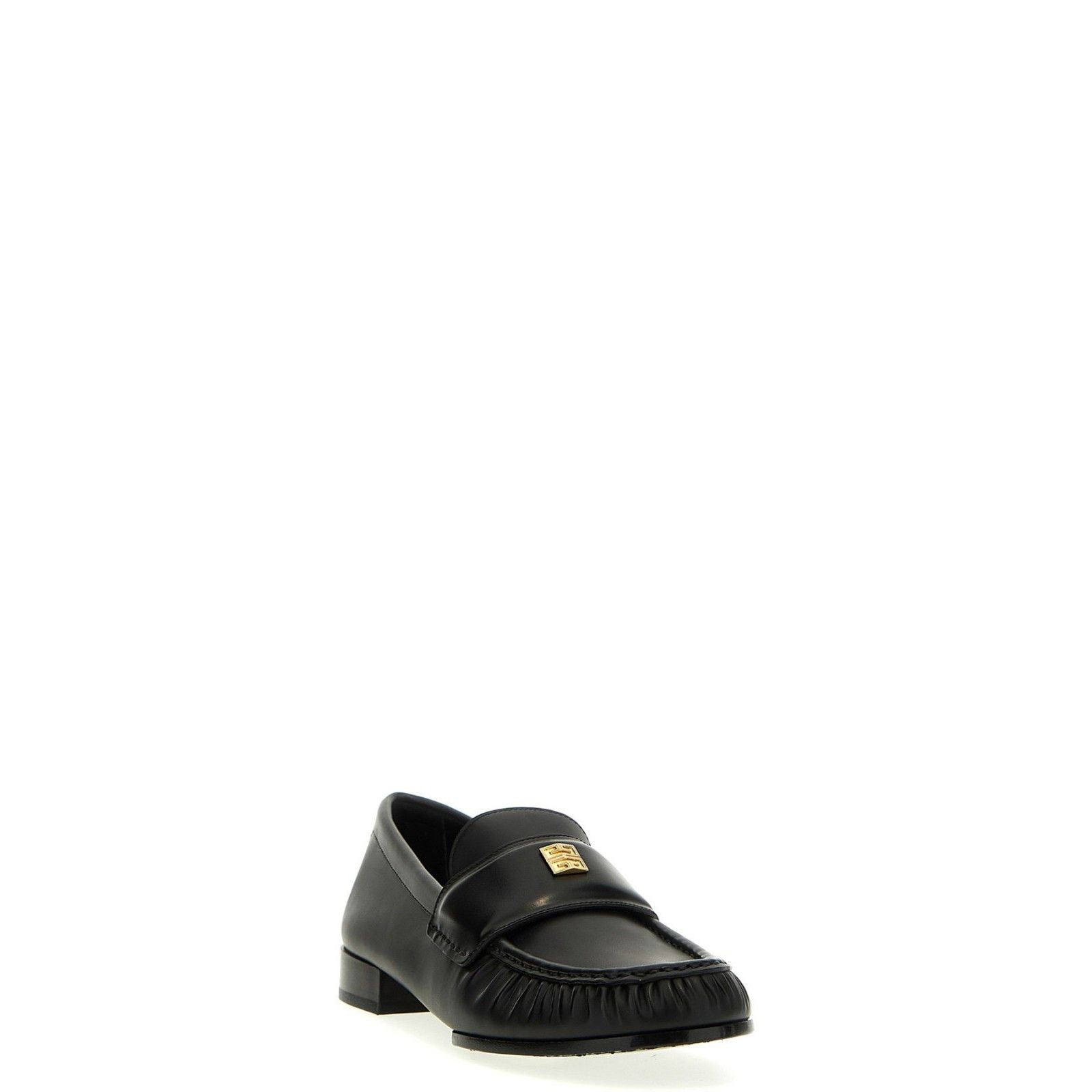 Givenchy GIVENCHY 4G Metal Black Leather Loafers New & Authentic (Wom Size US 9 / IT 39 - 2 Thumbnail