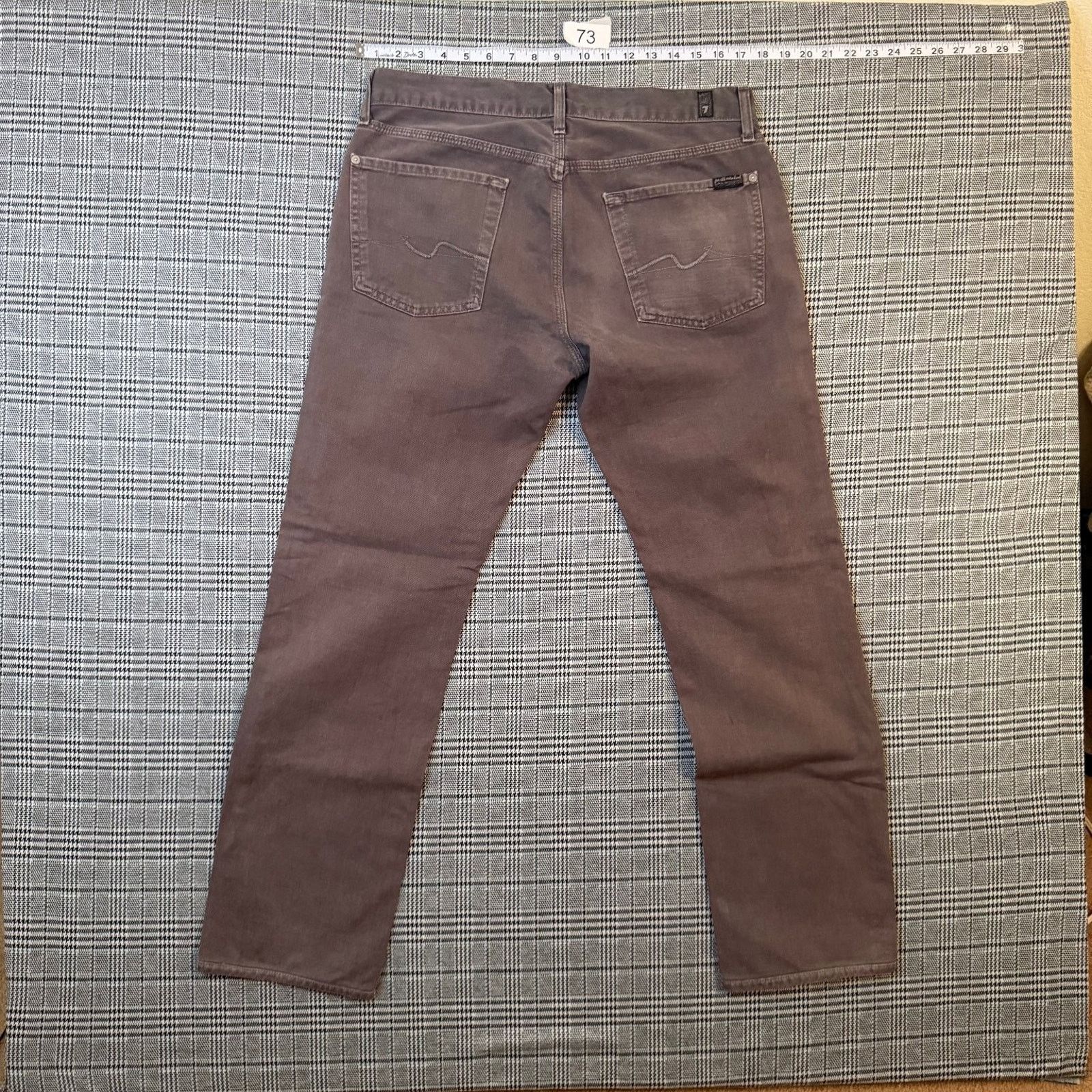 7 For All Mankind 7 For All Mankind Men's Slimmy Jeans Brown Slim Fit Size 34 Size US 34 / EU 50 - 1 Thumbnail