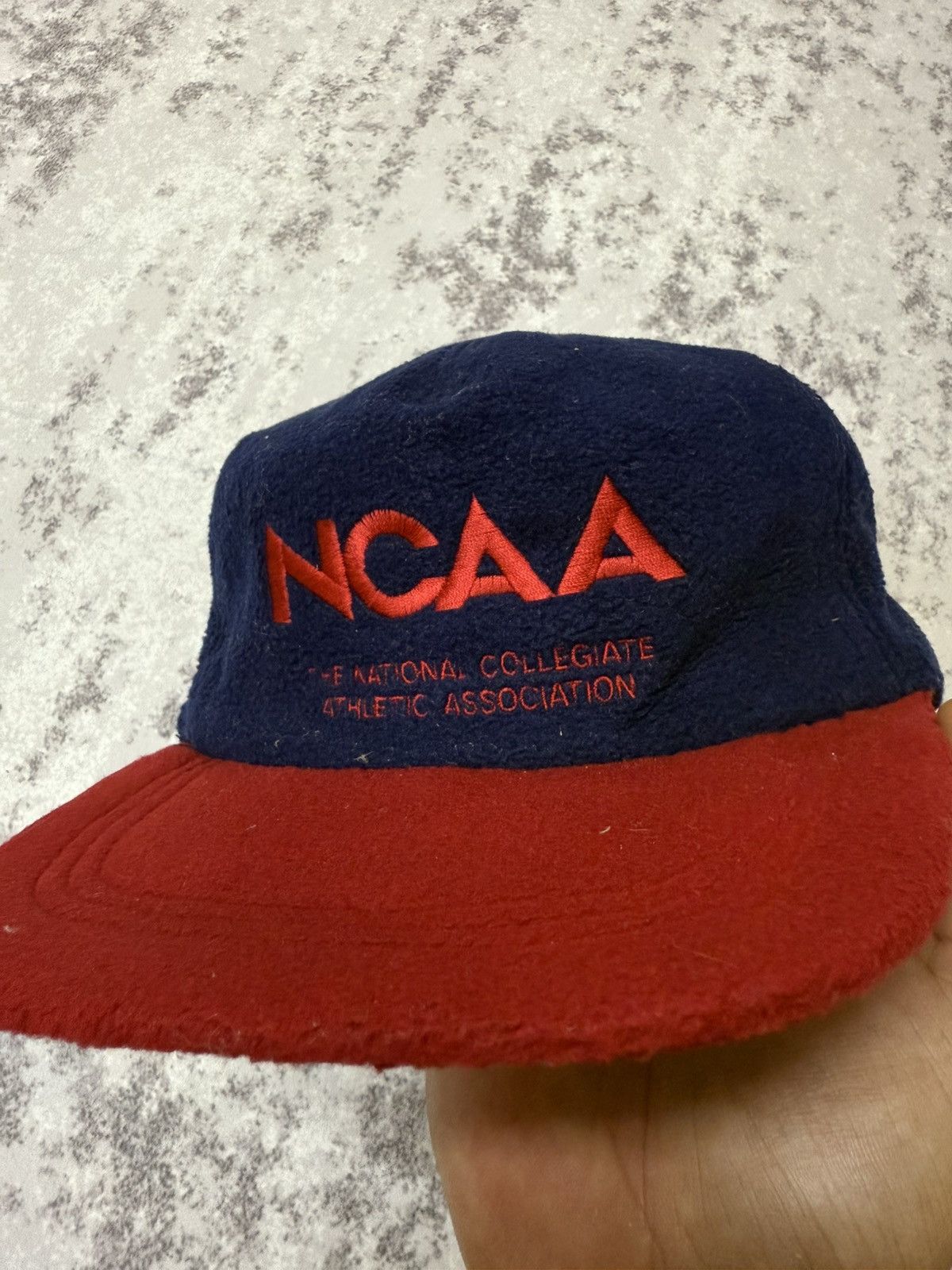 Japanese Brand Vintage Asia NCAA The National Collegiate Athletic Flece Cap Size ONE SIZE - 6 Thumbnail