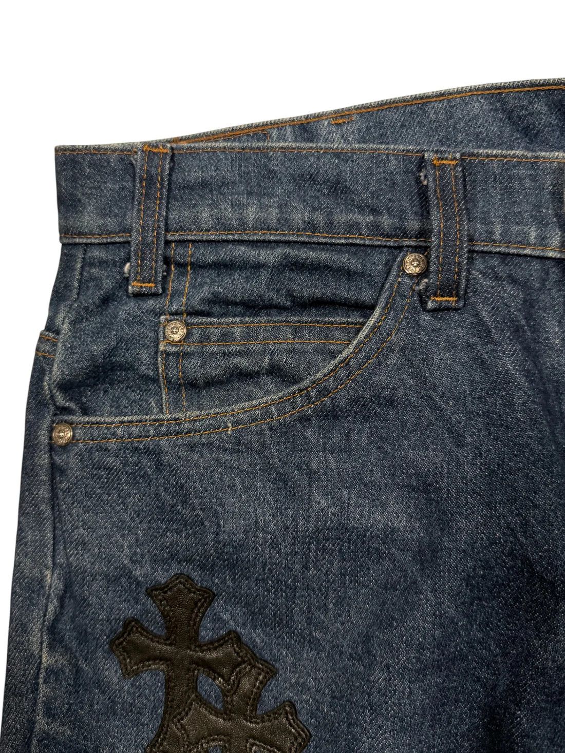 Chrome Hearts Cross Patch Levi's 517 Jeans Size US 34 / EU 50 - 7 Thumbnail