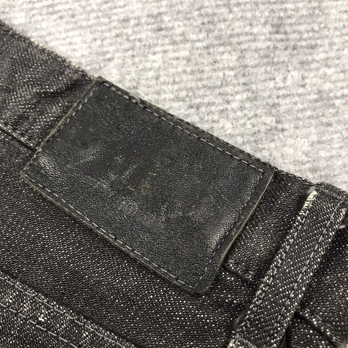 Issey Miyake FLARE🔥TETE HOMME BLACK FADED DENIM BOOTCUT PANTS 149 Size US 30 / EU 46 - 12 Thumbnail