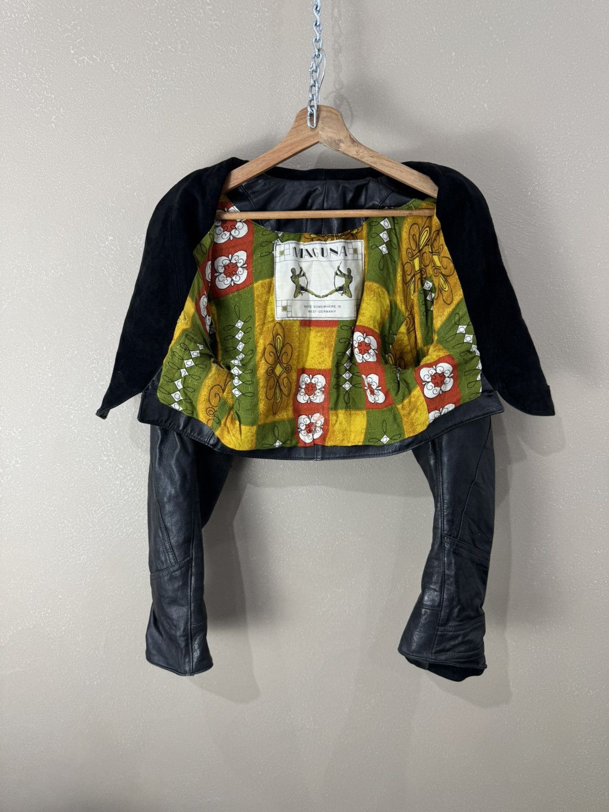 Vintage Vintage 80s German Black Leather Cropped Jacket Size M / US 6-8 / IT 42-44 - 3 Thumbnail